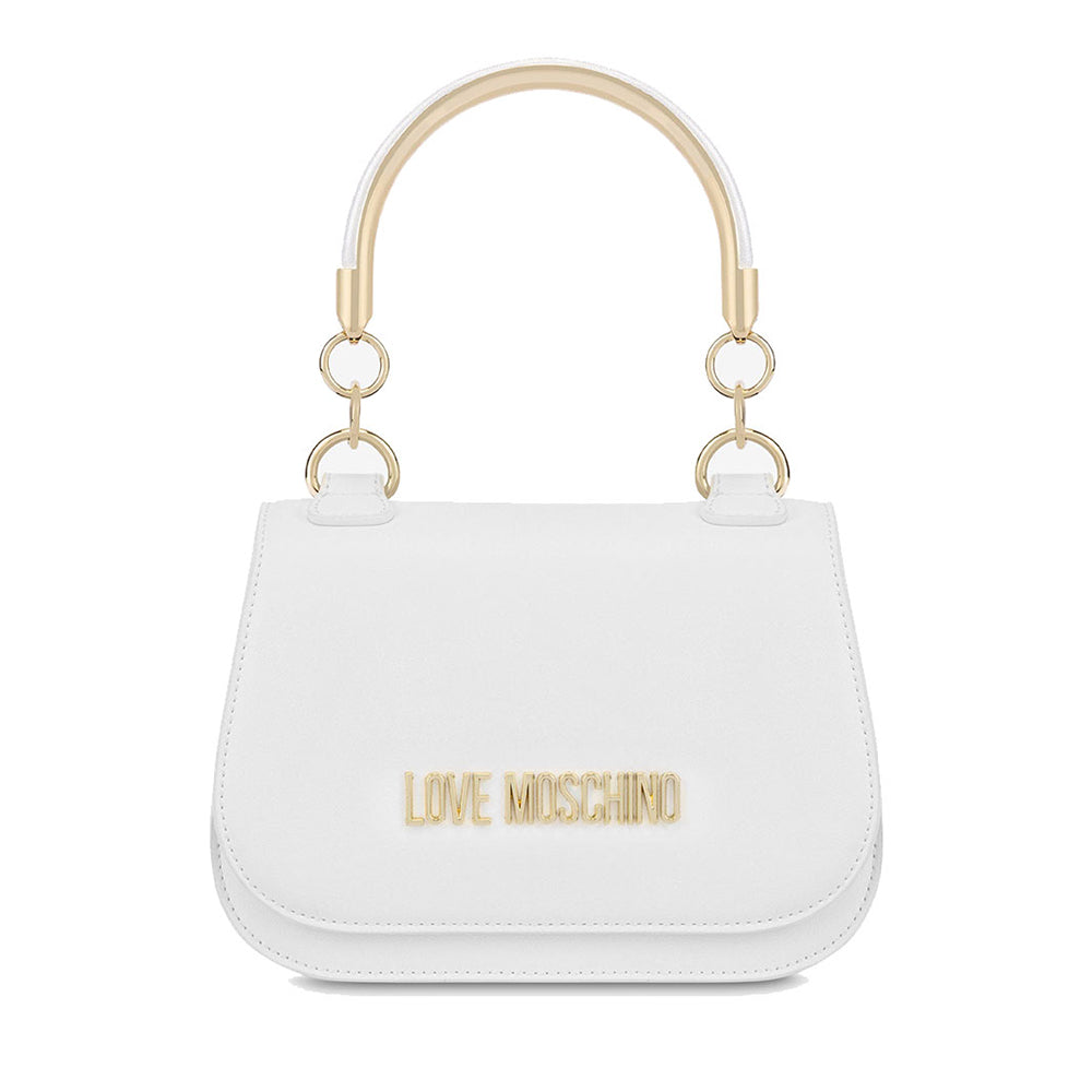 Damenhandtasche LOVE MOSCHINO Schriftzug Logo-Linie in Weiß