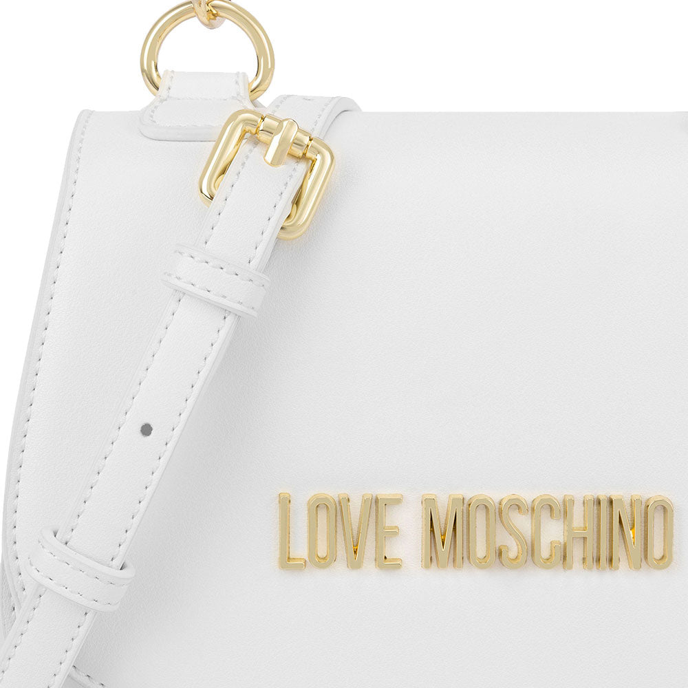 Damenhandtasche LOVE MOSCHINO Schriftzug Logo-Linie in Weiß