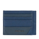 Porta Carte Uomo PIQUADRO In Tessuto e Pelle Blu Linea Trakai - PP2762W109R