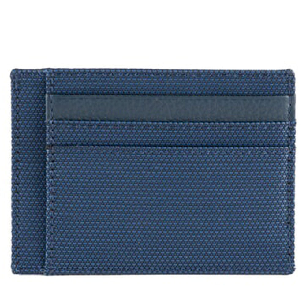 Porta Carte Uomo PIQUADRO In Tessuto e Pelle Blu Linea Trakai - PP2762W109R