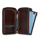 Porta Documenti da Viaggio PIQUADRO In Pelle Mogano Linea lue Square - PP3246B2