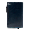 Portacarte PIQUADRO in Pelle e Alluminio con RFID Colore Blu Linea Blue Square - PP5585B2BLR