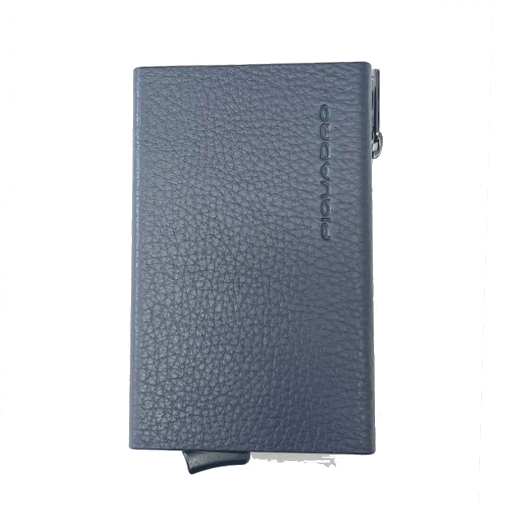 Portacarte PIQUADRO in Pelle e Alluminio con RFID Colore Blu Linea Modus - PP5585MOSR
