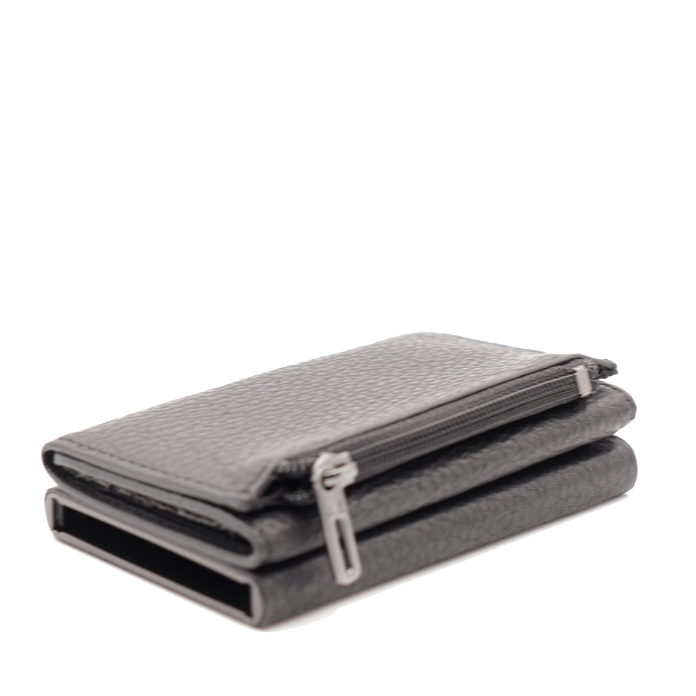 Portacarte PIQUADRO in Pelle e Alluminio con RFID Colore Nero Linea Modus - PP5585MOSR