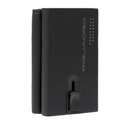 Portacarte PIQUADRO in Pelle e Alluminio con RFID Colore Nero Linea Urban - PP5585UB00R