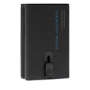 Portacarte PIQUADRO in Pelle e Alluminio con RFID Colore Nero - Grigio Linea Urban - PP5585UB00R