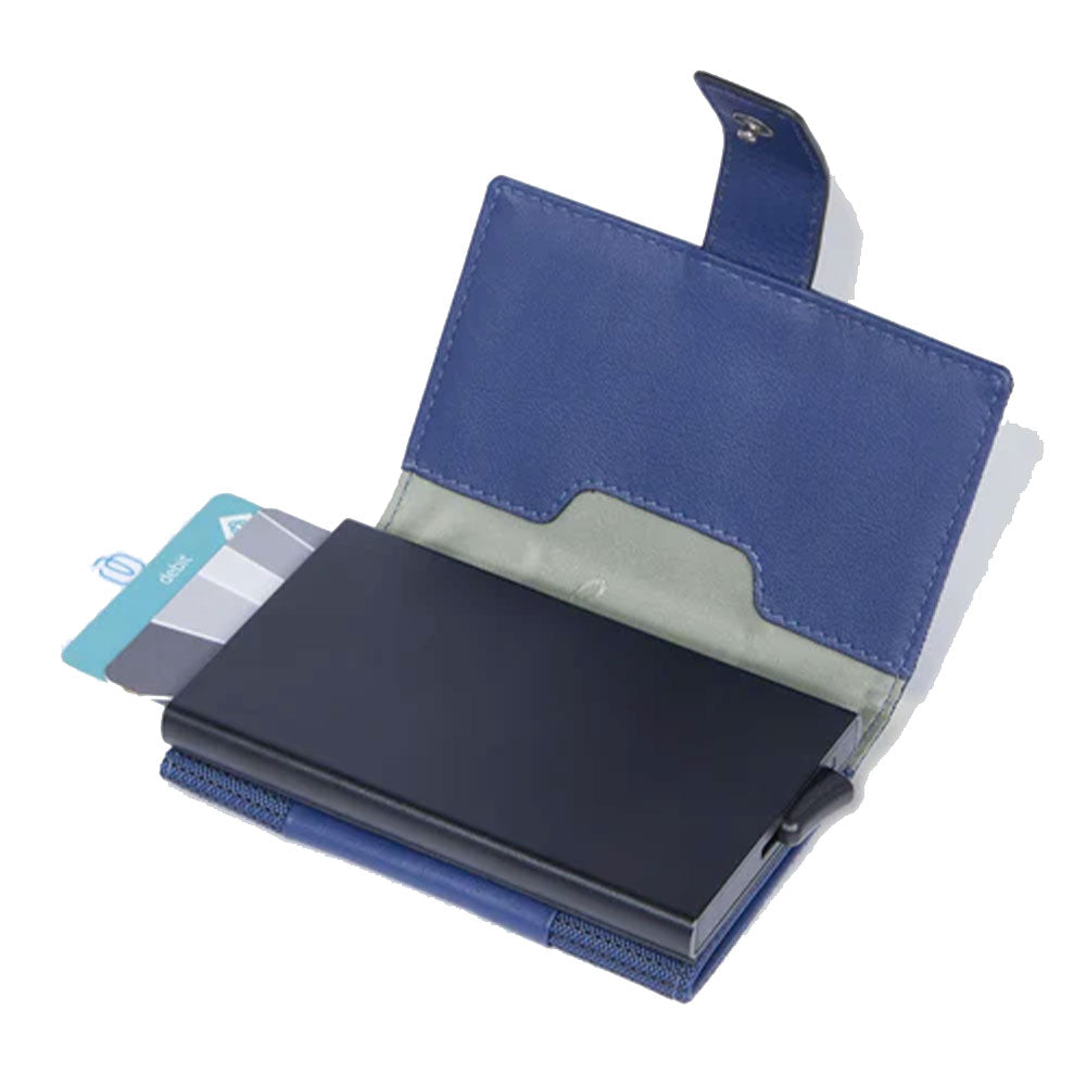 Portacarte PIQUADRO in Tessuto e Alluminio con RFID Colore Avio Linea Pq - Earth - PP5649S137R
