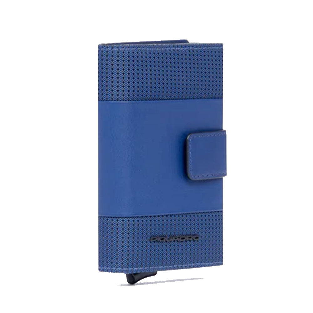 Portacarte PIQUADRO in Tessuto e Alluminio con RFID Colore Avio Linea Pq - Earth - PP5649S137R