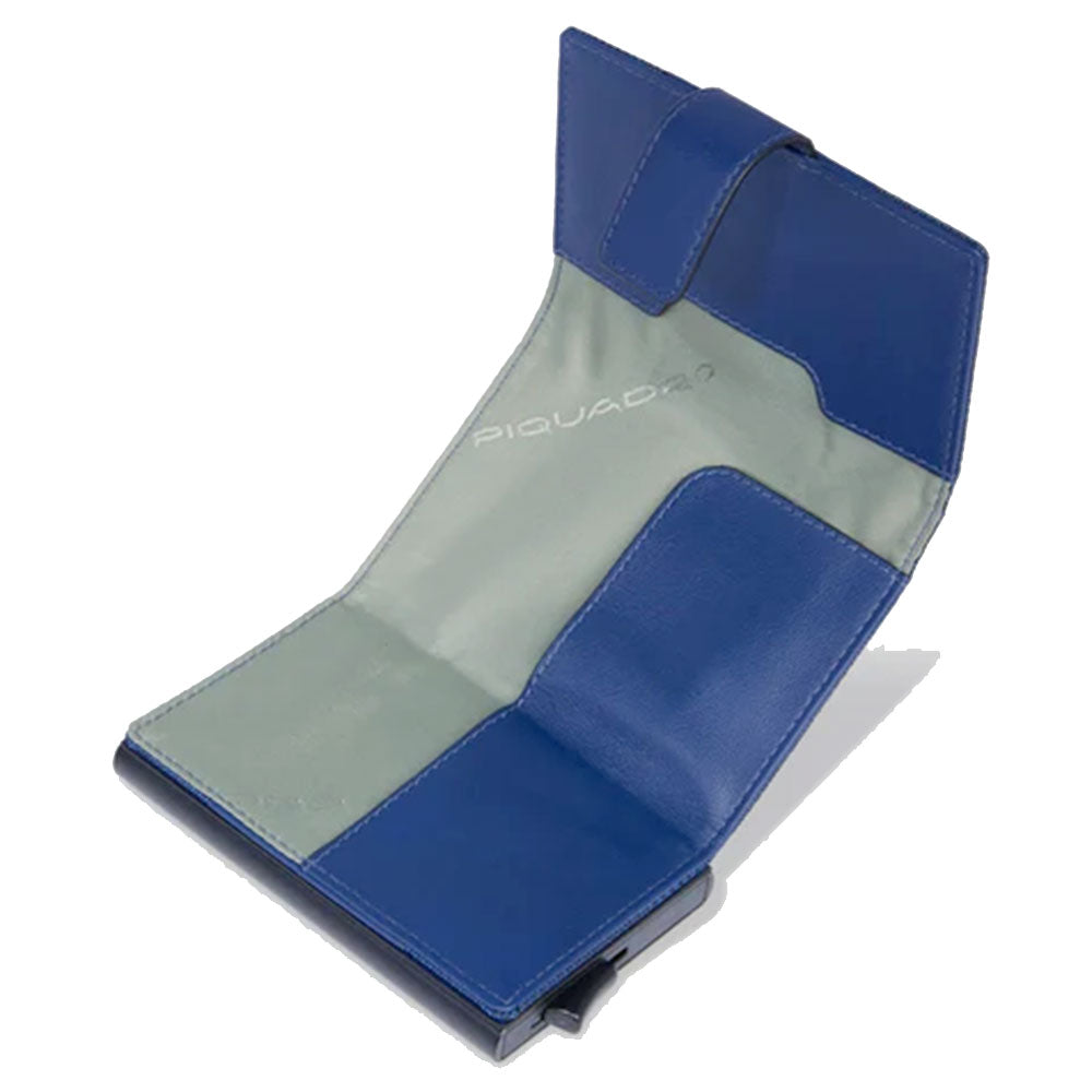 Portacarte PIQUADRO in Tessuto e Alluminio con RFID Colore Avio Linea Pq - Earth - PP5649S137R