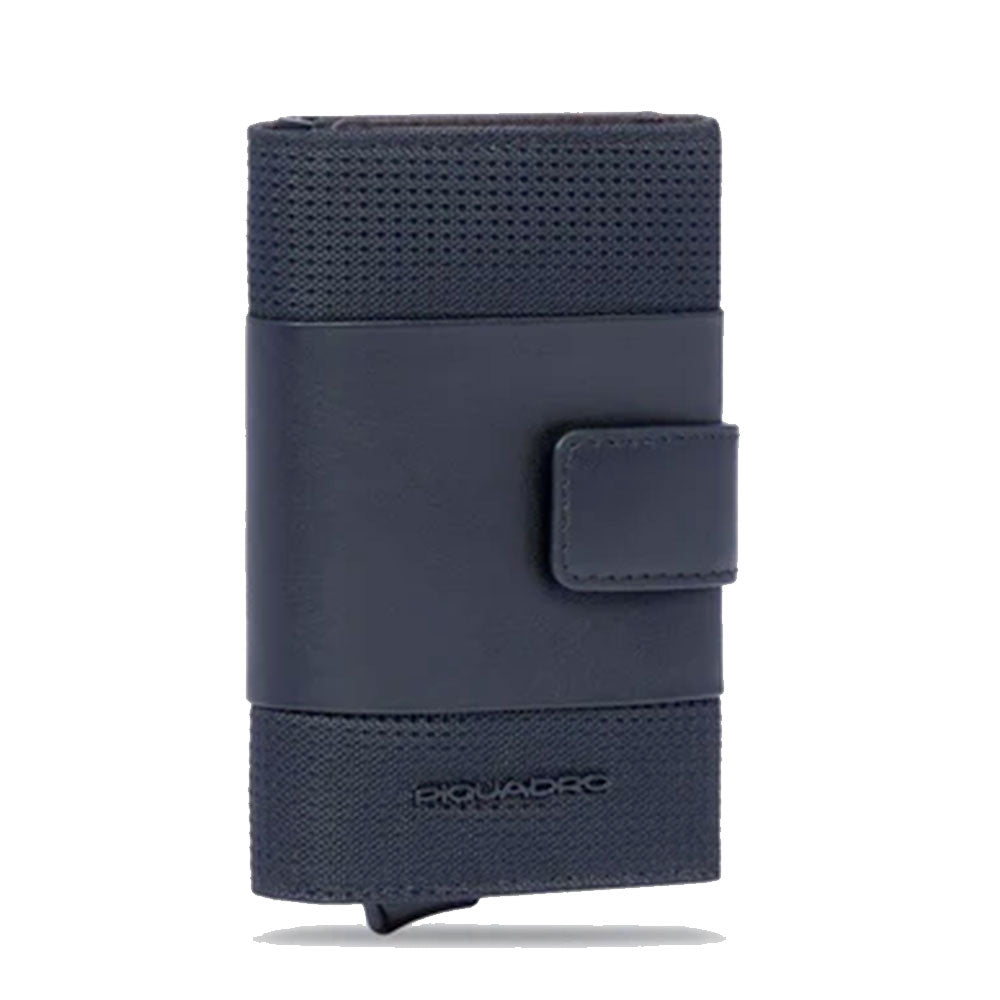 Portacarte PIQUADRO in Tessuto e Alluminio con RFID Colore Nero Linea Pq - Earth - PP5649S137R