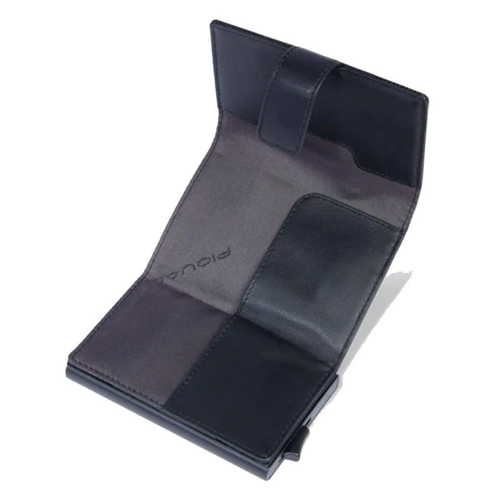 Portacarte PIQUADRO in Tessuto e Alluminio con RFID Colore Nero Linea Pq - Earth - PP5649S137R