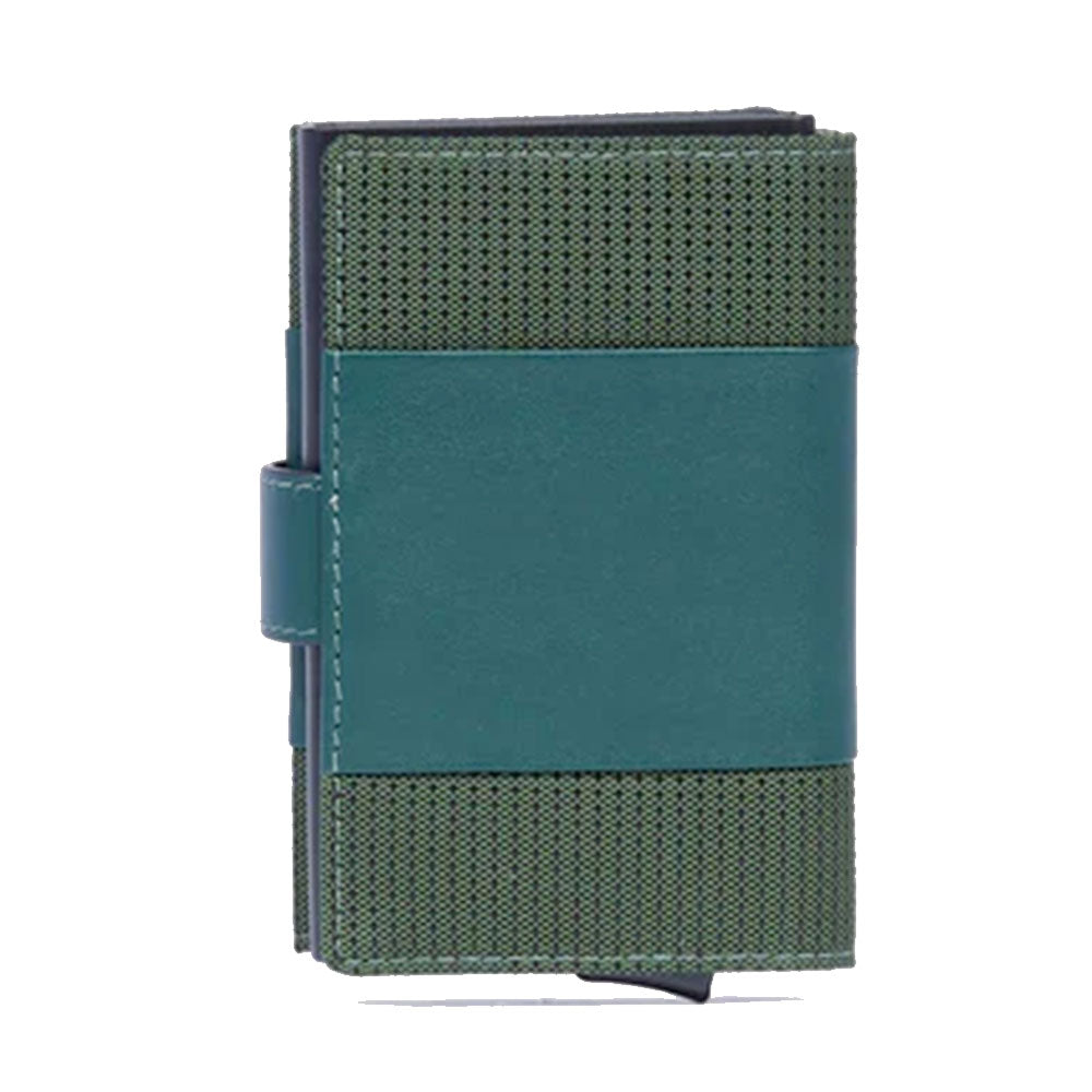Portacarte PIQUADRO in Tessuto e Alluminio con RFID Colore Verde Linea Pq - Earth - PP5649S137R