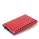 Porta carte in Metallo e Pelle PIQUADRO Blue Square in Colore Rosso - PP6513B2BLR