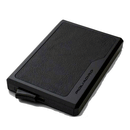 Portacarte PIQUADRO MagSafe in Alluminio e Pelle con RFID Colore Nero - PP7072S145R