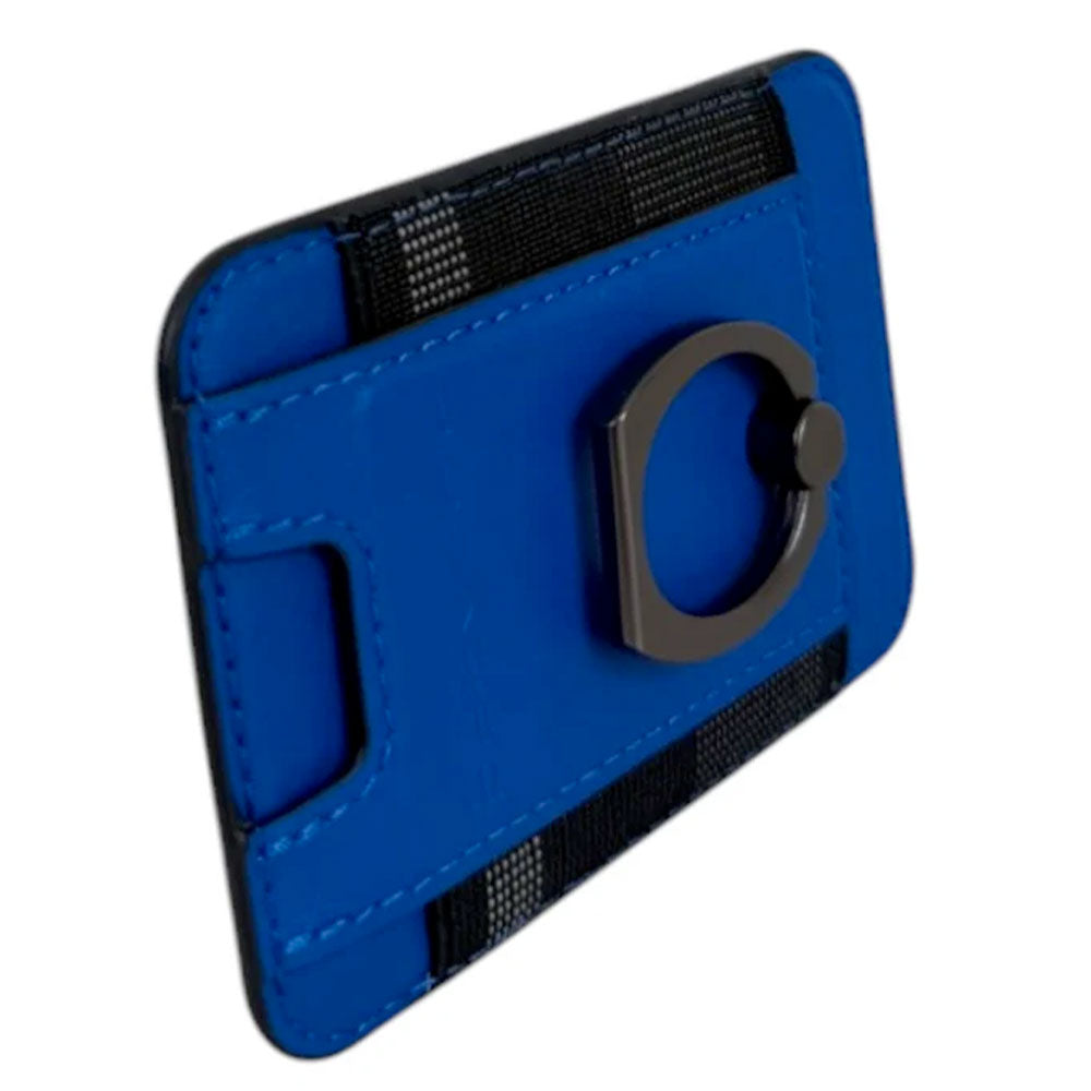 Portacarte PIQUADRO MagSafe in Pelle con Anello Colore Blu - PP7284S145R