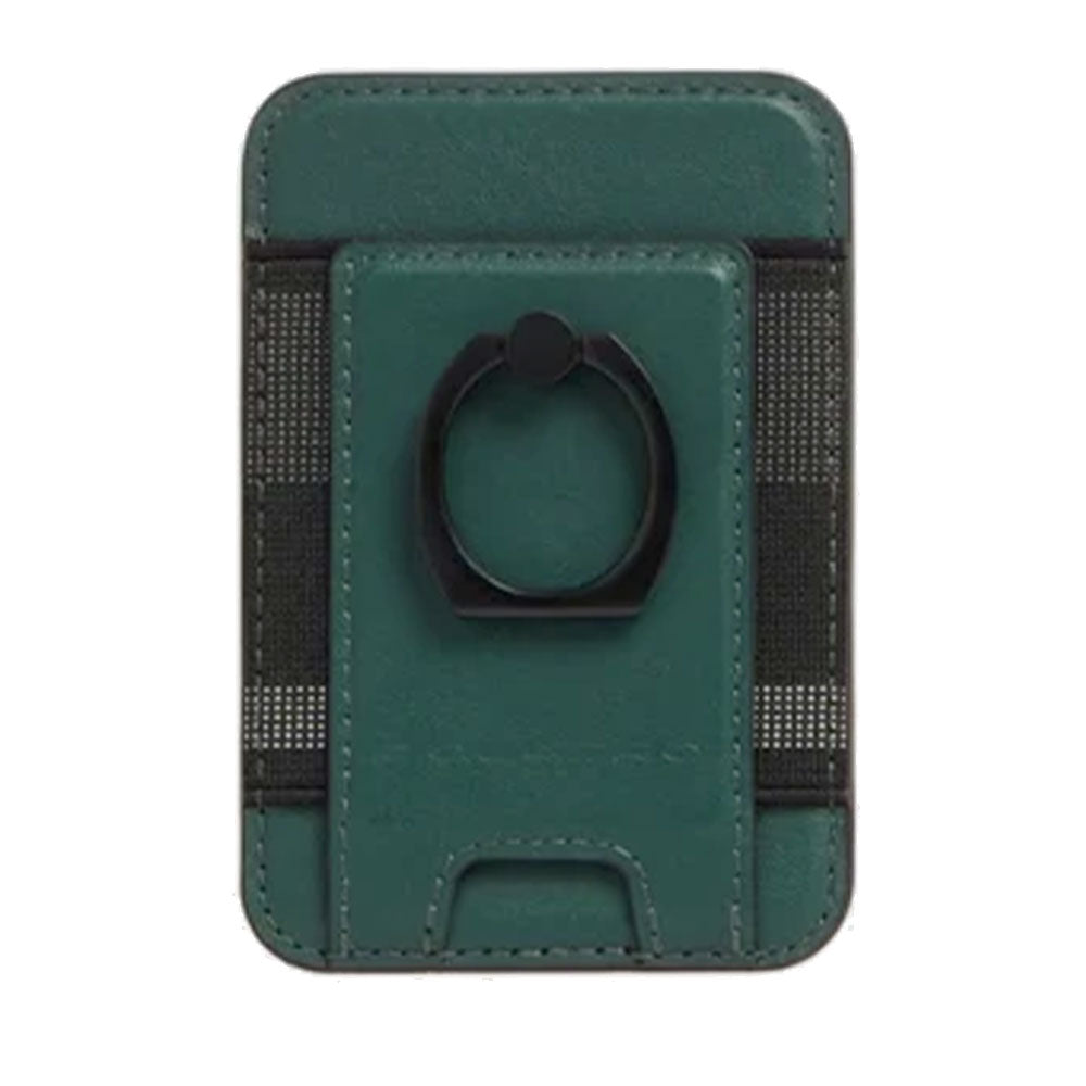 Portacarte PIQUADRO MagSafe in Pelle con Anello Colore Verde - PP7284S145R
