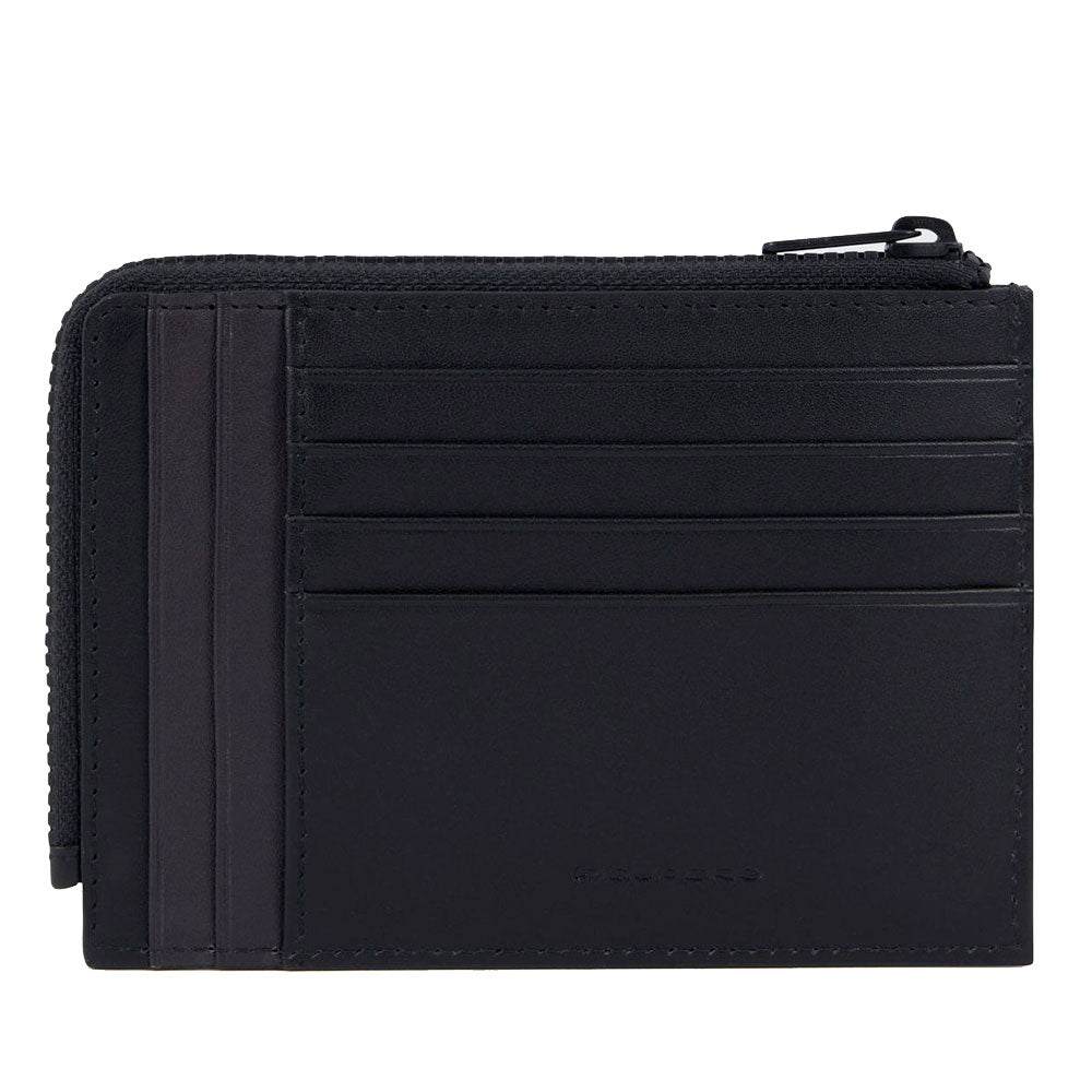 Portafoglio Uomo Porta Carte PIQUADRO In Pelle Nera Linea Tiger - PU1243W122R