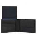 Portafoglio Uomo PIQUADRO  in Tessuto e Pelle Nera con Pattina Linea Woody - PU1392S117R