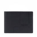 Portafoglio Uomo PIQUADRO  in Pelle Nero con Pattina Linea Finn - PU1392S123R