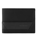 Portafoglio Uomo con Pattina PIQUADRO in Tessuto e Pelle Colore Nero - PU1392W109R