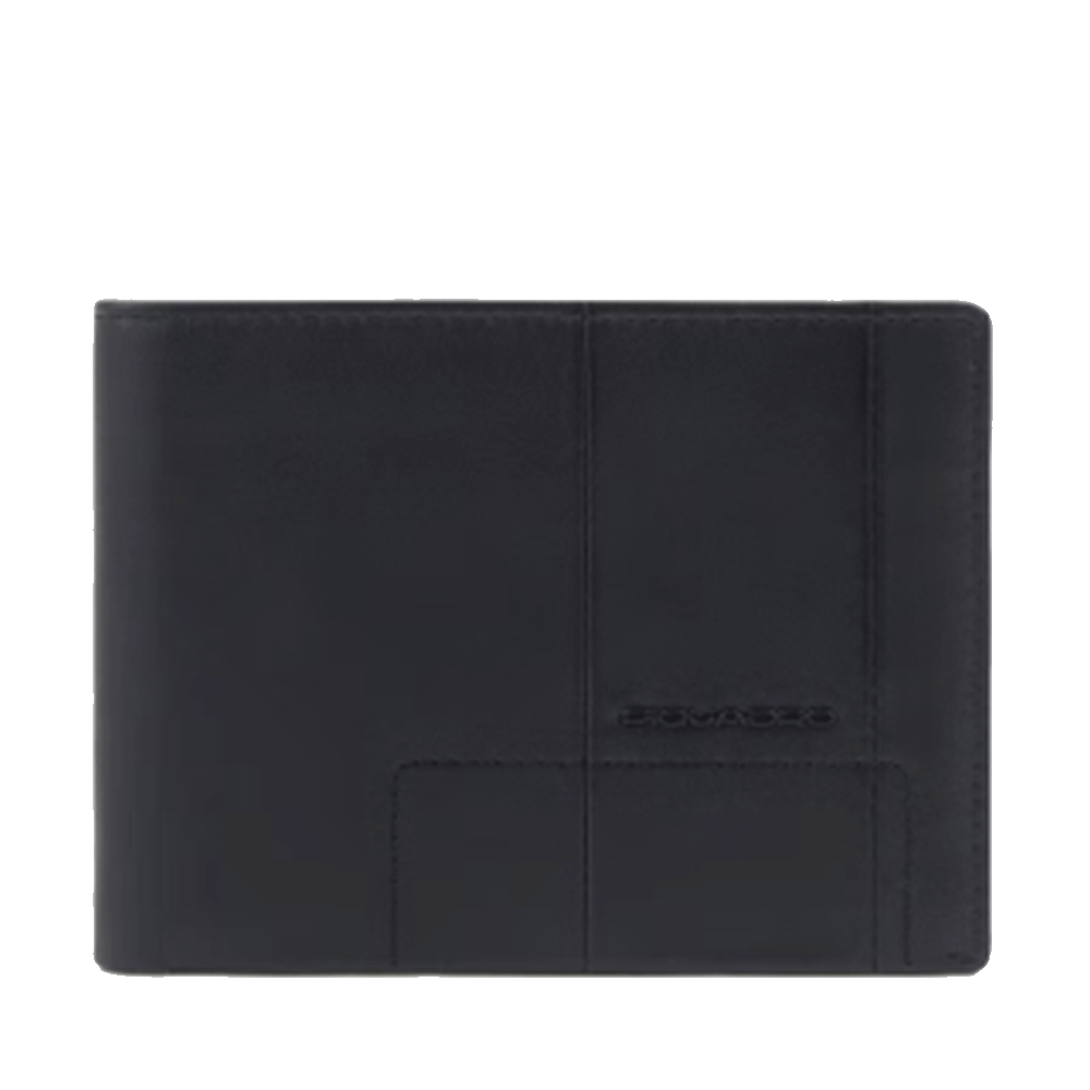 Portafoglio Uomo PIQUADRO in Pelle Nera con Pattina Linea Finn - PU4518S123R