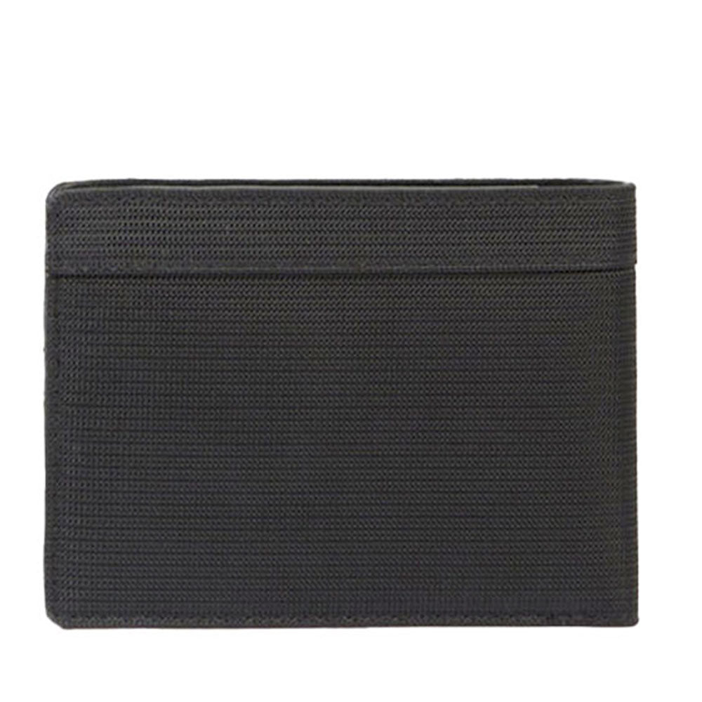 Herren-Geldbörse PIQUADRO mit Münzfach aus Stoff und Leder in Schwarz Modell Orion - PU257S136R