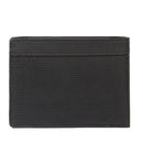 Herren-Geldbörse PIQUADRO mit Münzfach aus Stoff und Leder in Schwarz Modell Orion - PU257S136R