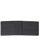 Herren-Geldbörse PIQUADRO mit Münzfach aus Stoff und Leder in Schwarz Modell Orion - PU257S136R