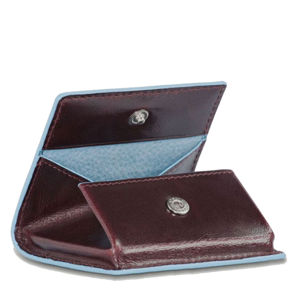 Portamonete Uomo PIQUADRO in Pelle Nera Linea Blue Square - PU2634B2
