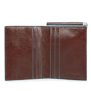 Portafoglio Uomo con Ferma Banconote  PIQUADRO In Pelle Mogano Linea Blue Square - PU3890B2R
