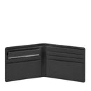 Portafoglio Uomo con Portacarte PIQUADRO In Pelle Nera Linea Akron - PU3891AOR