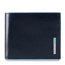 Portafoglio Uomo con Portacarte PIQUADRO In Pelle Blu Linea Blue Square - PU3891B2R