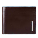 Portafoglio Uomo con Portacarte PIQUADRO In Pelle Mogano Linea Blue Square - PU3891B2R