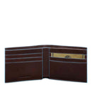 Portafoglio Uomo con Portacarte PIQUADRO In Pelle Mogano Linea Blue Square - PU3891B2R