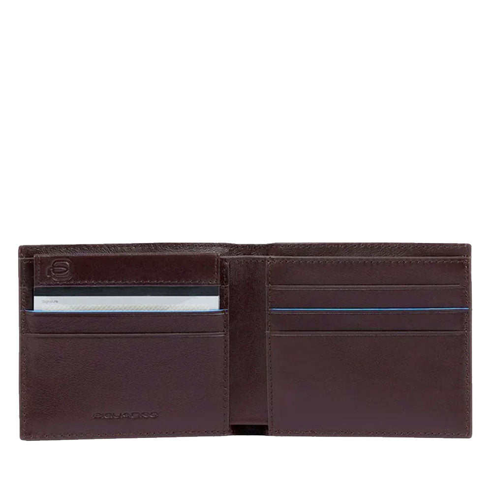 Portafoglio Uomo con Portacarte PIQUADRO In Pelle Mogano Linea Revamp - PU3891B2VR