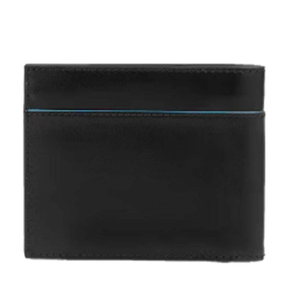 Portafoglio Uomo con Portacarte PIQUADRO In Pelle Nera Linea Revamp - PU3891B2VR