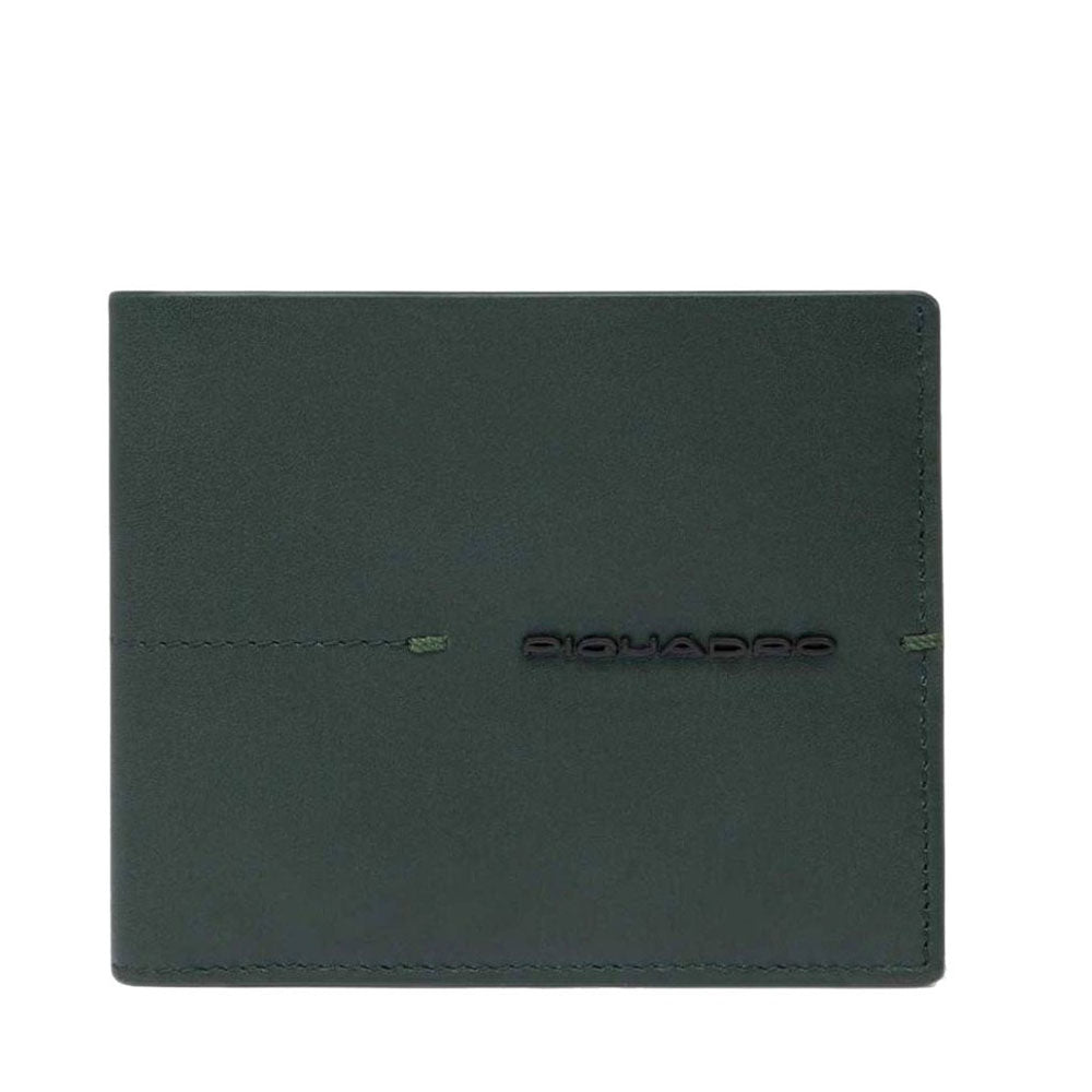 Portafoglio Uomo PIQUADRO In Pelle Colore Verde Linea Kiri - PU3891W135R