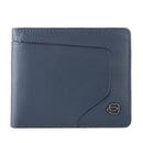 Portafoglio Uomo con Portacarte PIQUADRO In Pelle Blu Linea Akron - PU3891AOR