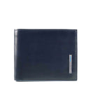 Portafoglio Uomo PIQUADRO in Pelle Blu con Portamonete Linea Blue Square - PU4188B2R