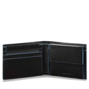 Portafoglio Uomo PIQUADRO in Pelle Nera con Portamonete Linea Blue Square - PU4188B2R