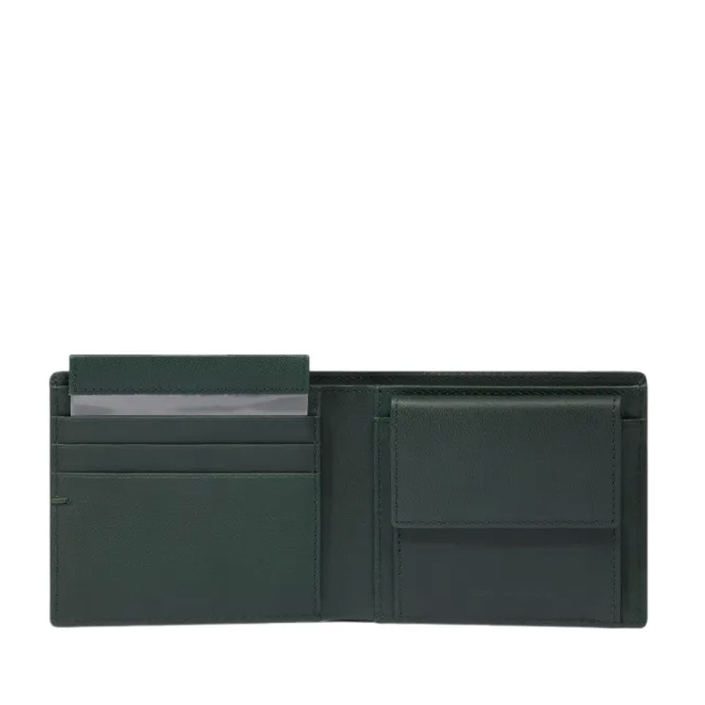 Portafoglio Uomo PIQUADRO in Pelle Verde con Portamonete  - PU4188W135R