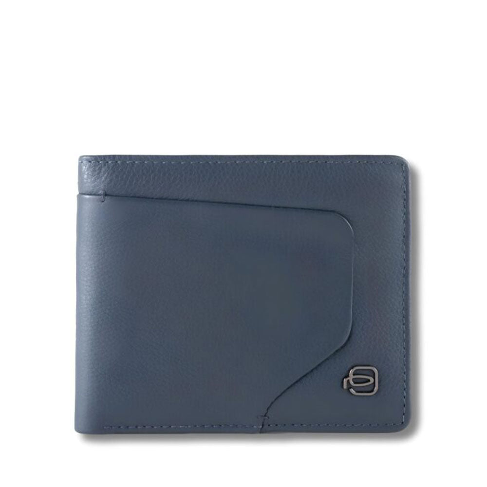 Portafoglio Uomo PIQUADRO in Pelle Blu con Pattina Linea Akron - PU4518AOR