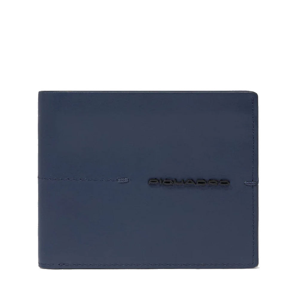 Portafoglio Uomo PIQUADRO in Pelle Blu con Pattina Linea Kiri - PU4518W135R