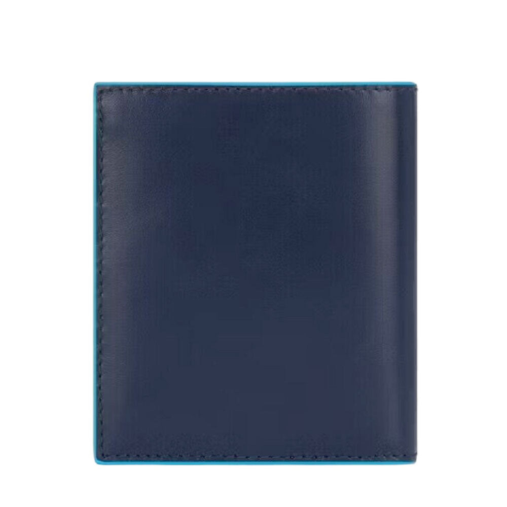 Portafoglio Uomo Verticale PIQUADRO in Pelle Blu Linea Blue Square- PU5962B2R