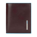 Portafoglio Uomo Verticale PIQUADRO in Pelle Mogano Linea Blue Square- PU5962B2R