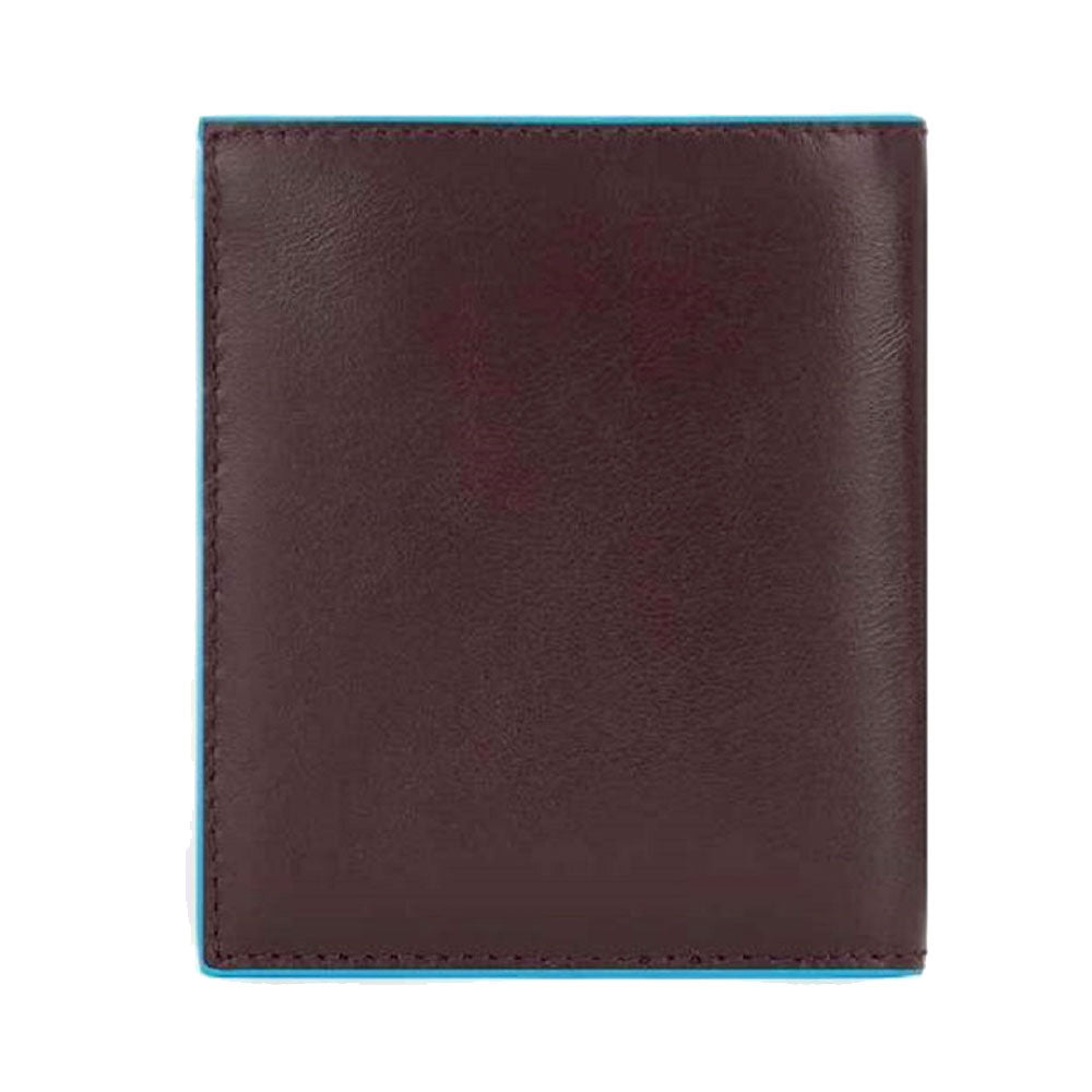 Portafoglio Uomo Verticale PIQUADRO in Pelle Mogano Linea Blue Square- PU5962B2R