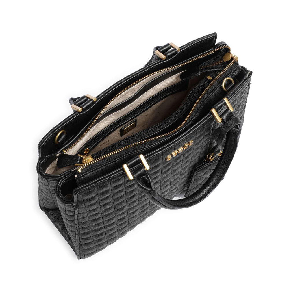 GUESS Damenhandtasche Tia Line Farbe Schwarz