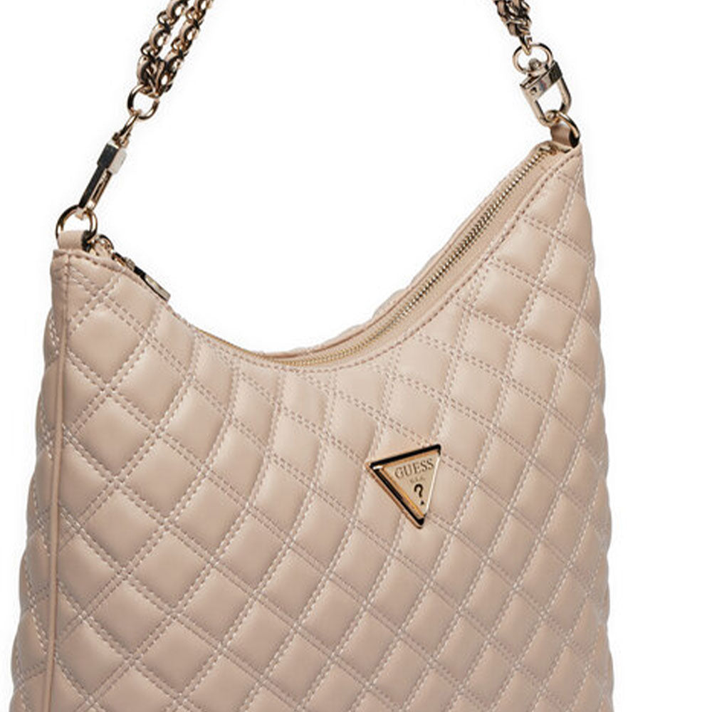 Borsa Donna Hobo a Spalla GUESS Linea Giully colore Light Beige