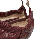 Borsa Donna Hobo a Spalla GUESS Linea Eda Colore Burgundy