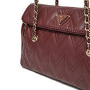 Borsa Donna a Spalla GUESS Linea Eda Colore Burgundy